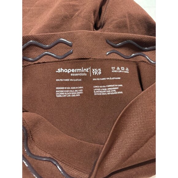 Shapermint Essentials Brown High Waist Shaper Shorts XS Small Compression - Picture 4 of 6
